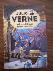 Julio Verne - Veinte mil leguas de viaje submarino (edición actualizada, ilustrada y adaptada) Image Cover